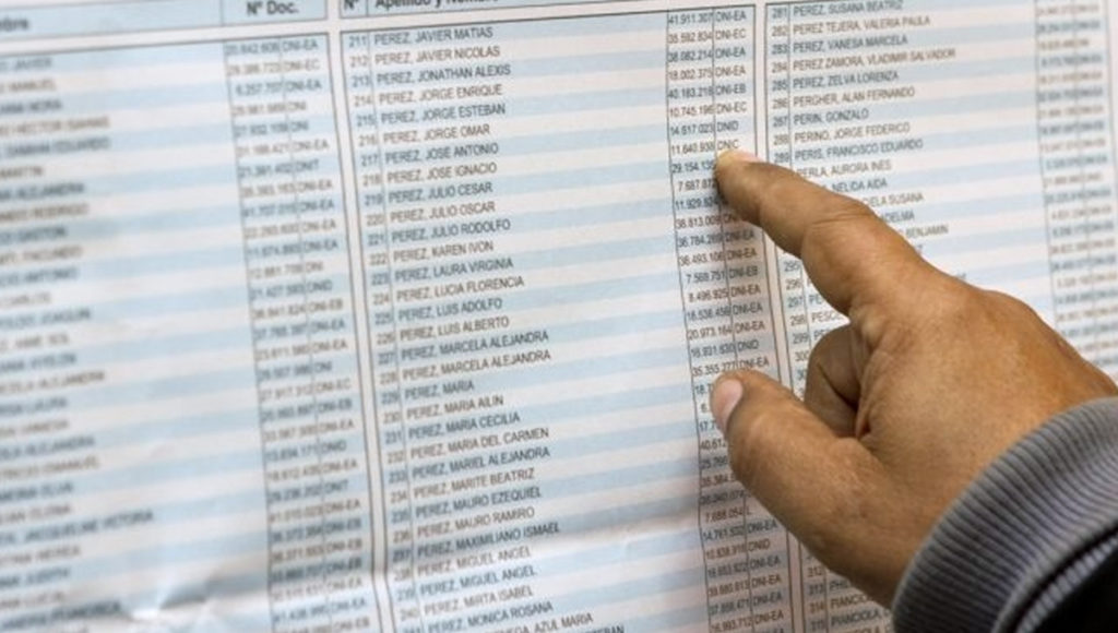 ¿Dónde voto? Disponible el padrón electoral para el 27 de octubre