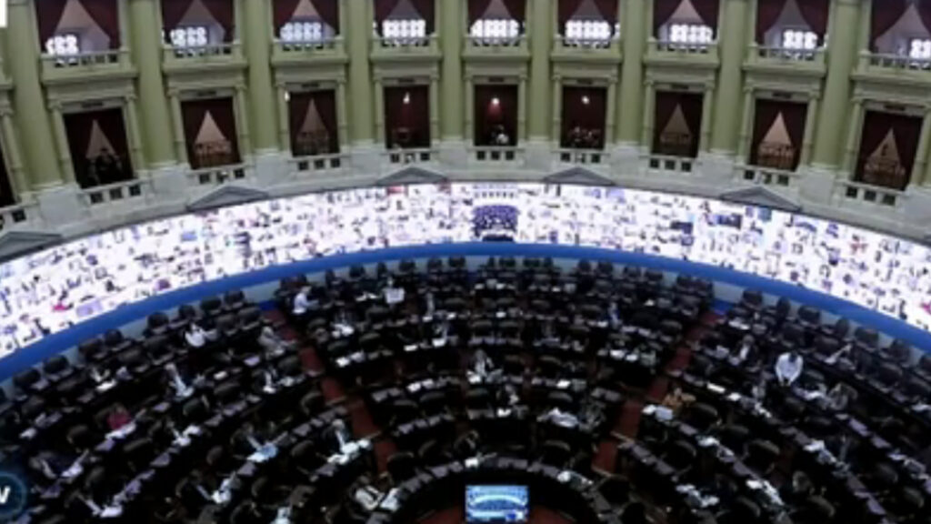 Sesión virtual en la Cámara de Diputados y en la de Senadores nacionales