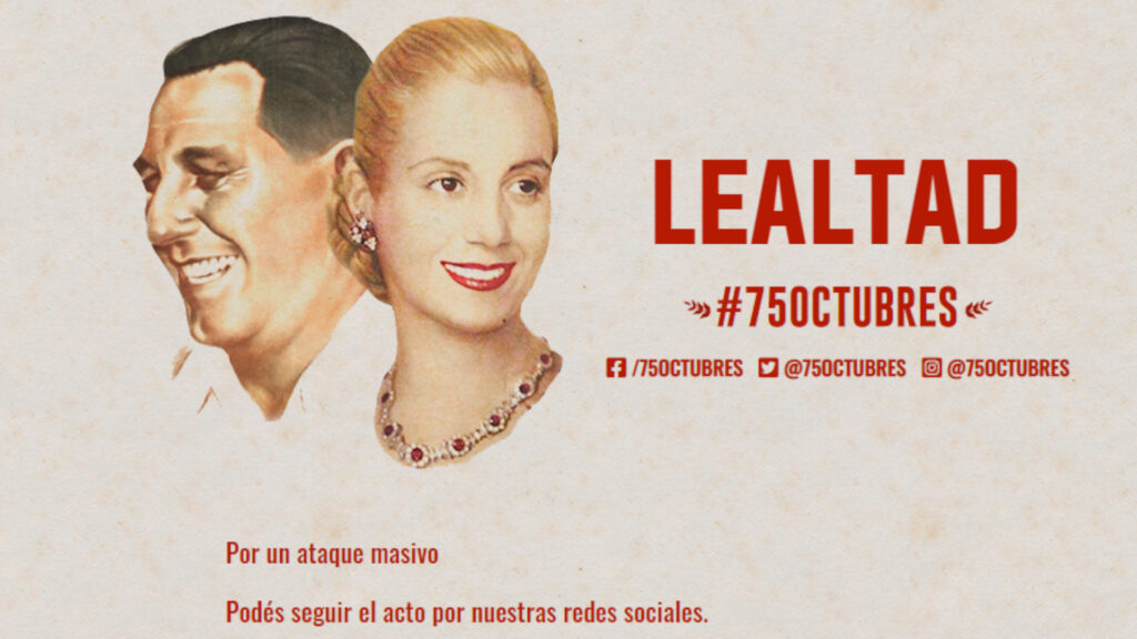 dia de la lealtad peronista 2020 marcha virtual