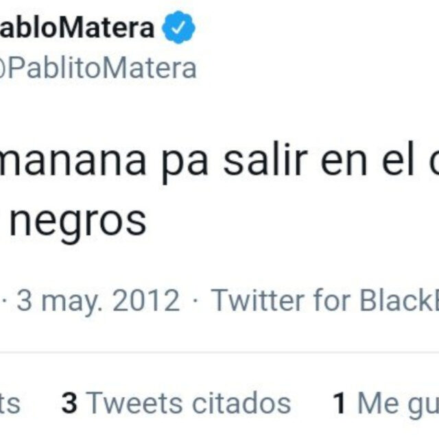 Pablo Matera instagram