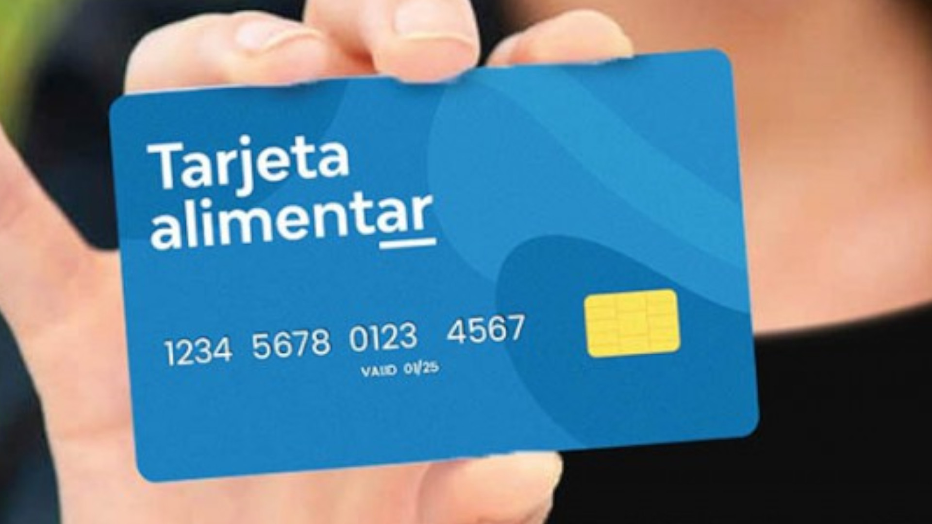 tarjeta alimentaria cuando la cargan