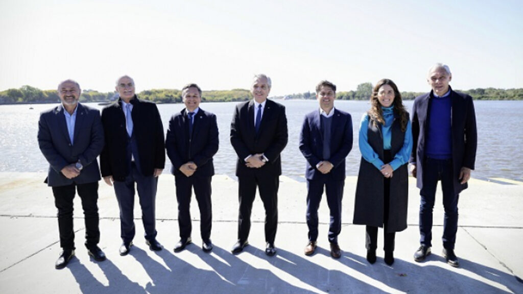 Axel Kicillof y Alberto Fernández anunciaron la licitación de las obras que darán inicio al proyecto del Canal Magdalena