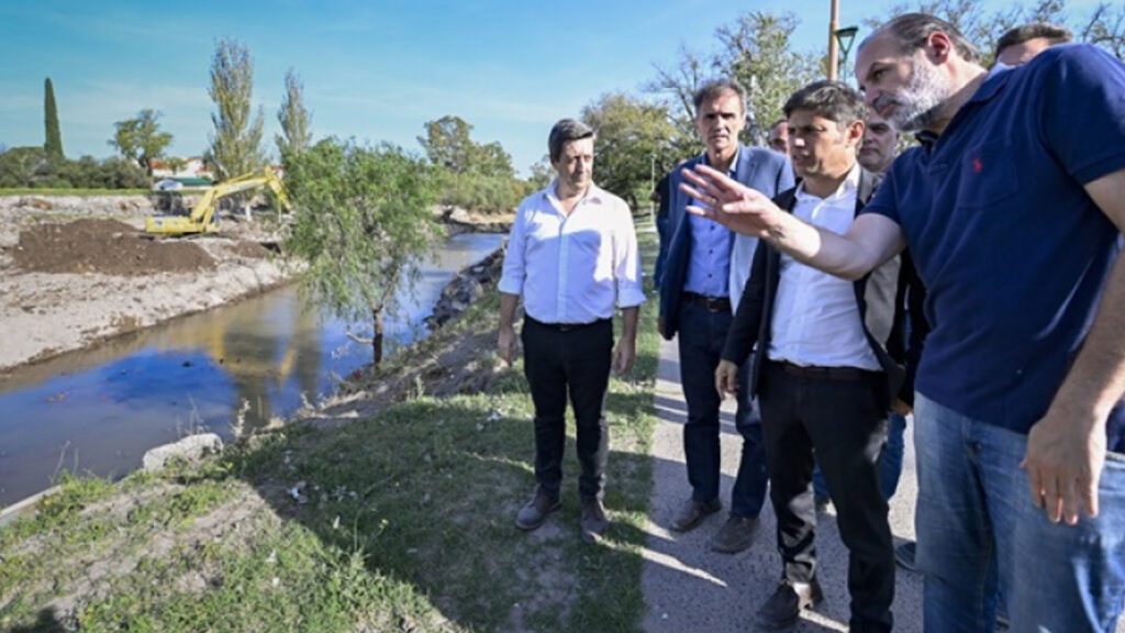 Kicillof y Susbielles recorrieron las obras del Plan de Reconstrucción Integral de Bahía Blanca